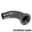 Codo de acoplamiento 90° para manguera de succión de bomba hidráulica Denison en compactadores Faun. Compatible con referencia original FAUN 1638411*. 