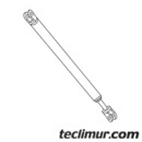 Cilíndro hidráulico derecho con contacto eléctrico para cilíndro hidráulico del trineo en compactadores Faun Variopress anteriores a 05/2005.Compatible con referencia original FAUN HV7535*.