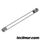 Cilindro eyector telescópico con carrera de 3708 mm. para compactadores Faun Variopress de 22 m³. fabricados a partir de Agosto de 1995.  Compatible con referencia original FAUN 5241603* / 5243400*