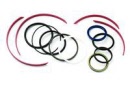 Juego de juntas para reparación de cilindro hidráulico de la pala equipado con Reed Switch en compactadores Faun Variopress. Compatible con referencia original FAUN 5243408* 