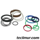 Juego de juntas para reparación de cilindro hidráulico de la placa de la prensa en compactadores Faun Variopress fabricados a partir de Mayo de 2005. Compatible con referencia original FAUN HA5150* / 5247063* 