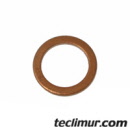 Junta con diámetro 8 mm.x 11,5 mm. para bulón superior del rodillo superior del movimiento del trineo en compactadores Faun Variopress. Compatible con referencia original FAUN 2162193* 