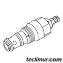 Válvula de seguridad 210 bar para la placa de la prensa en compactadores del año 2007.Compatible con referencia original FAUN 5247059*. 