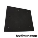 Junta de estanqueidad para compuerta de inspección lateral en la tolva de barredoras Ravo 4000. Compatible con referencia original Ravo 4210045*