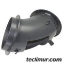 Codo superior para el conducto de aspiración en barredoras Ravo de las series 5002 / 530 / 540 / 560. Compatible con referencia original Ravo 5080005* 