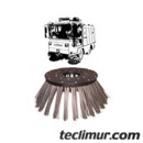 Cepillo lateral para barredora Ravo modelo 4000 fabricado con cerdas de tira de acero. Compatible con referencia original Ravo 4211010*