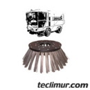 Cepillo lateral para barredora Ravo modelos 5002 / 530 / 540 / 560 fabricado con cerdas de tira de acero. Compatible con referencia original Ravo 4211010* 