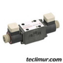 Valvula direccional 24V de 4/3 vias para unidad de control de accionamiento de la placa eyectora y el sistema de elevacion de la seccion de cola en compactadores Haller X2.Compatible con referencias originales de Haller 340484* / 340.484* / 340-484* 